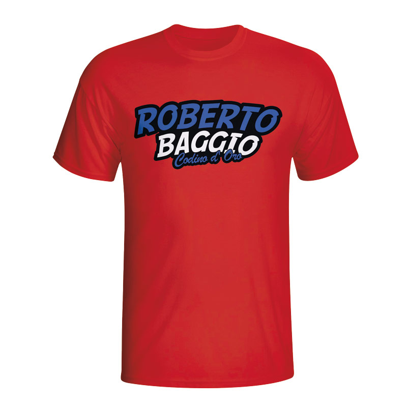 Roberto Baggio Comic Book T-shirt (red) - Kids