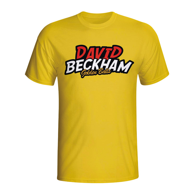 David Beckham Comic Book T-shirt (yellow) - Kids