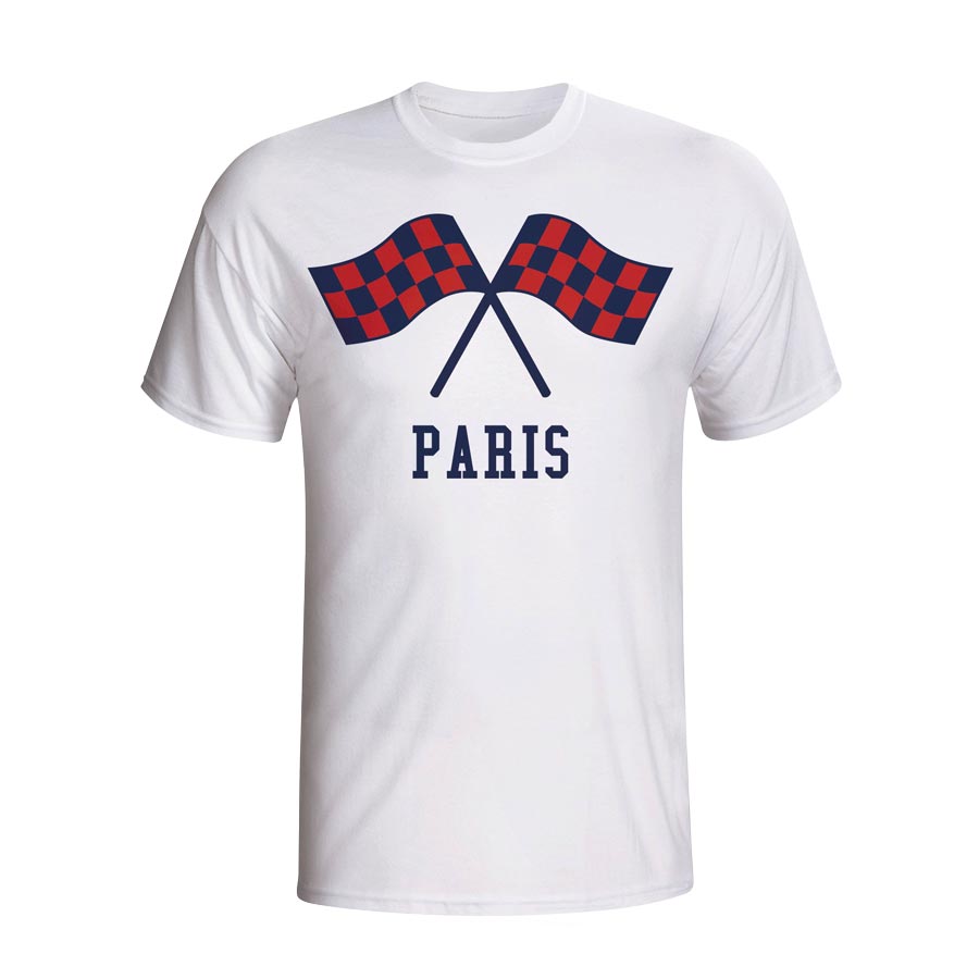 Psg Waving Flags T-shirt (white)