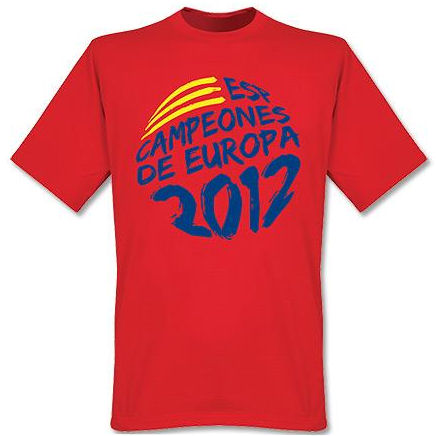 Spain Campeones de Europa T-Shirt (Red)