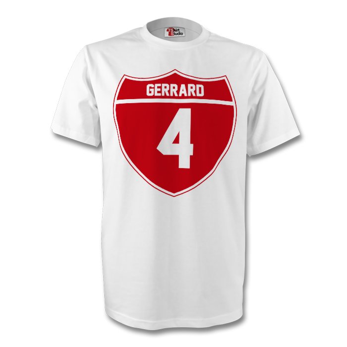 Steven Gerrard England Crest Tee (white) - Kids