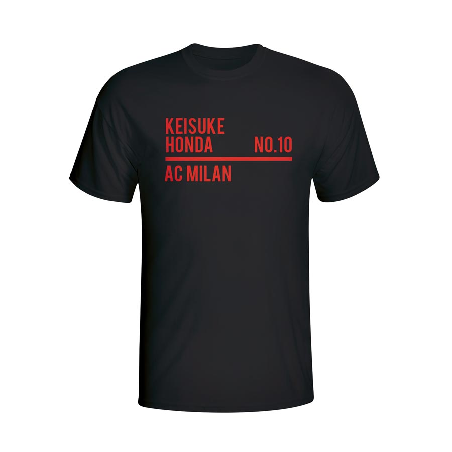 Keisuke Honda Ac Milan Squad T-shirt (black)