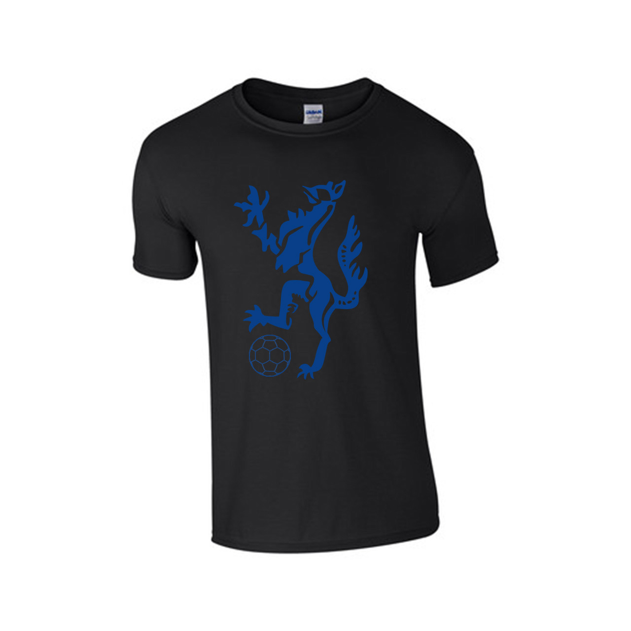 Enfield Town Core Logo T-Shirt (Black-Blue)