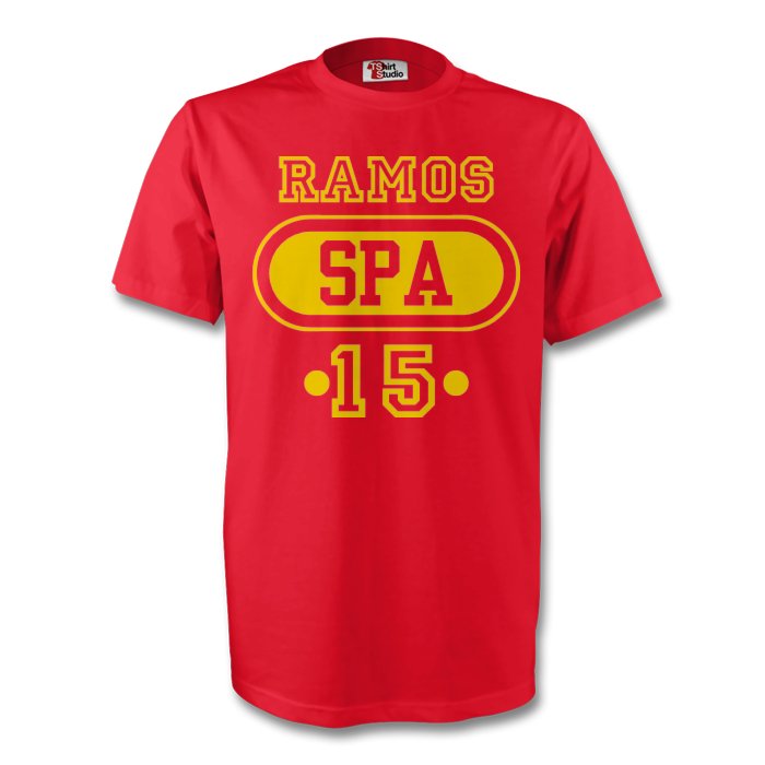 Sergio Ramos Spain Spa T-shirt (red) - Kids