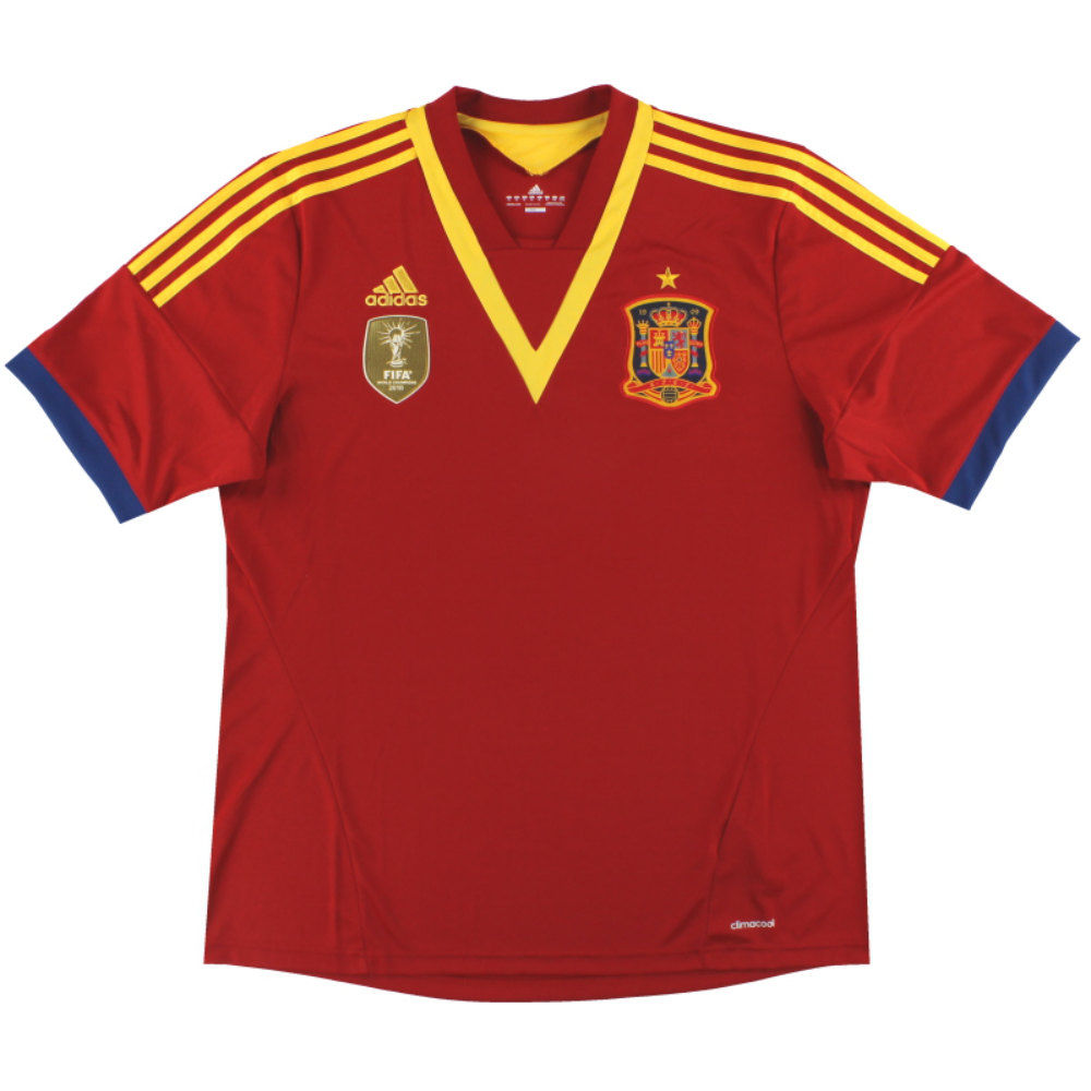 Spain 2012-13 Home Shirt ((Excellent) XL)