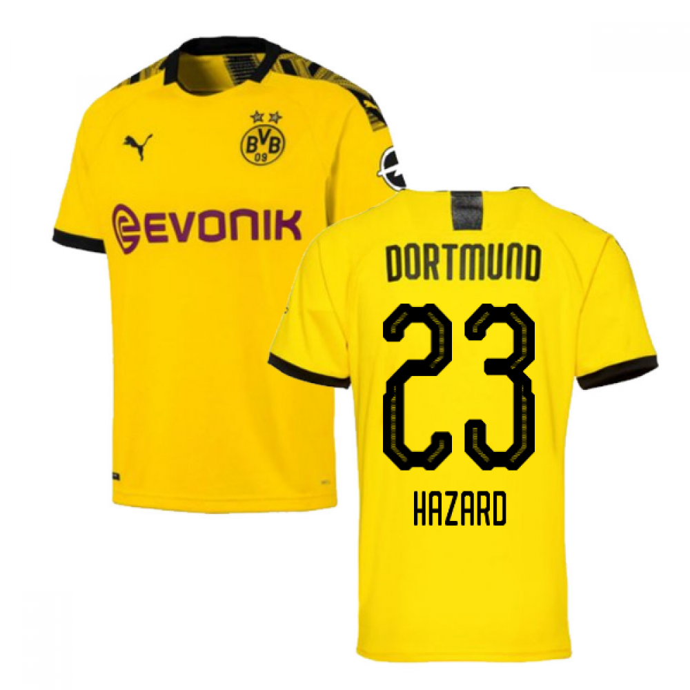 2019-2020 Borussia Dortmund Home Puma Shirt (Kids) (Hazard 23)