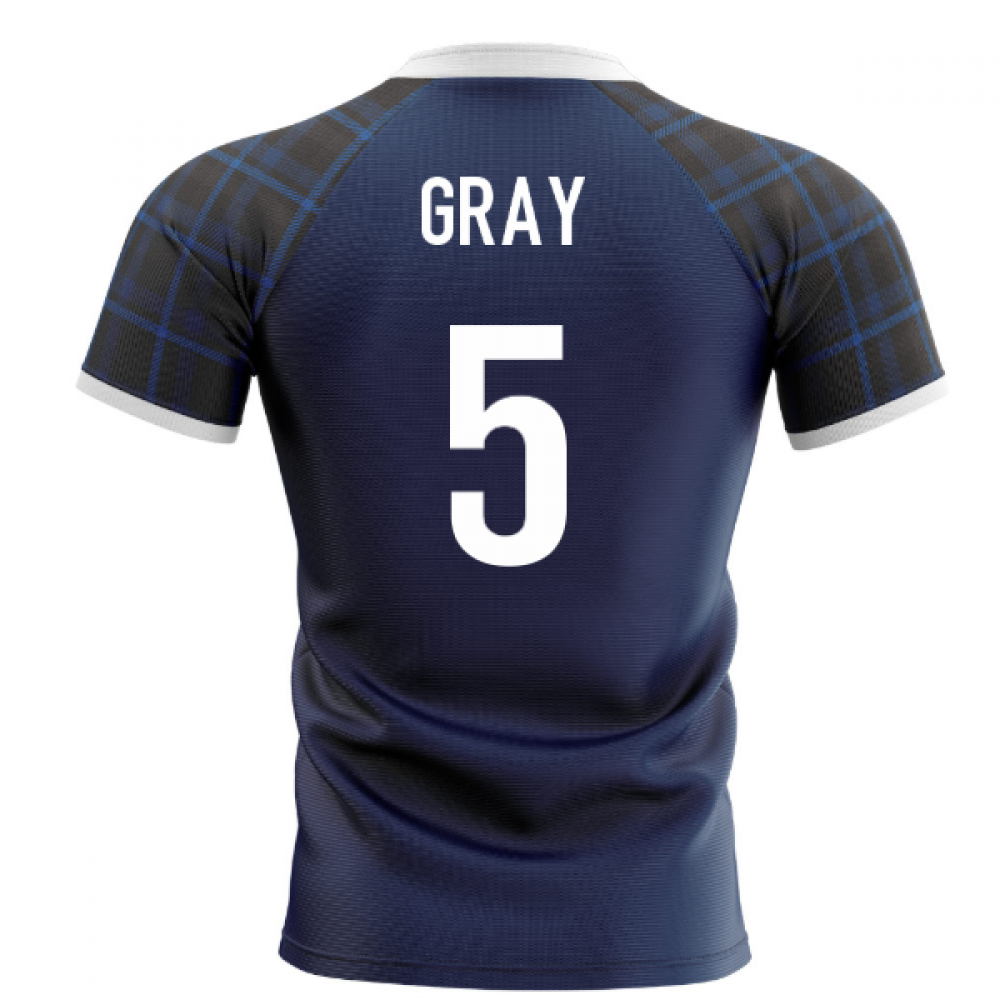 2024-2025 Scotland Home Concept Rugby Shirt (Gray 5)