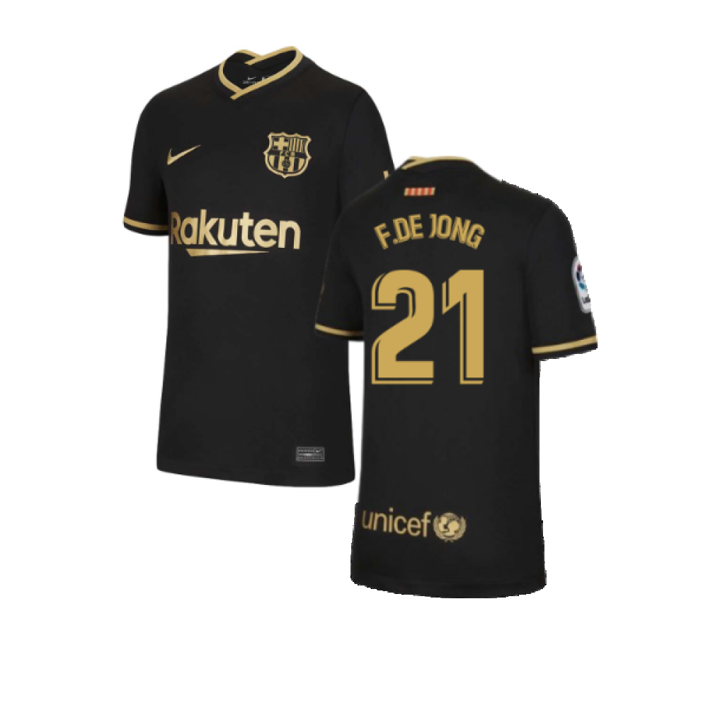 2020-2021 Barcelona Away Nike Shirt (Kids) (F.DE JONG 21)