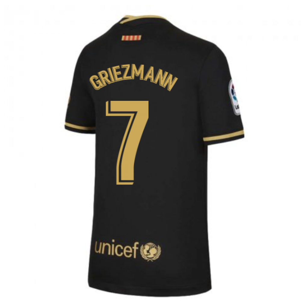 2020-2021 Barcelona Away Nike Shirt (Kids) (GRIEZMANN 7)