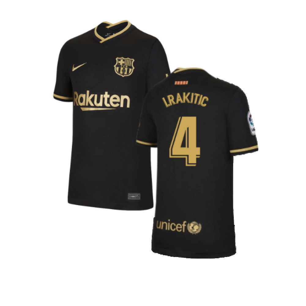 2020-2021 Barcelona Away Nike Shirt (Kids) (I.RAKITIC 4)