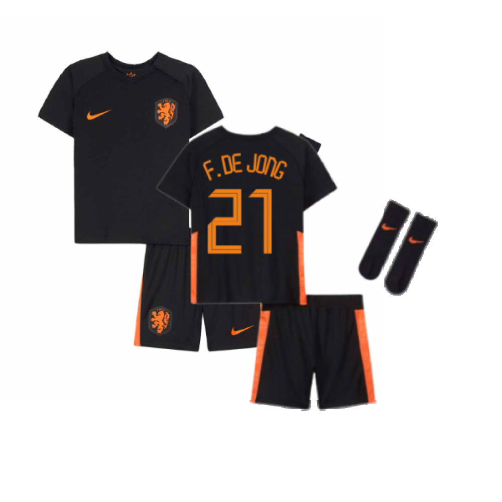 2020-2021 Holland Away Nike Baby Kit (F. DE JONG 21)