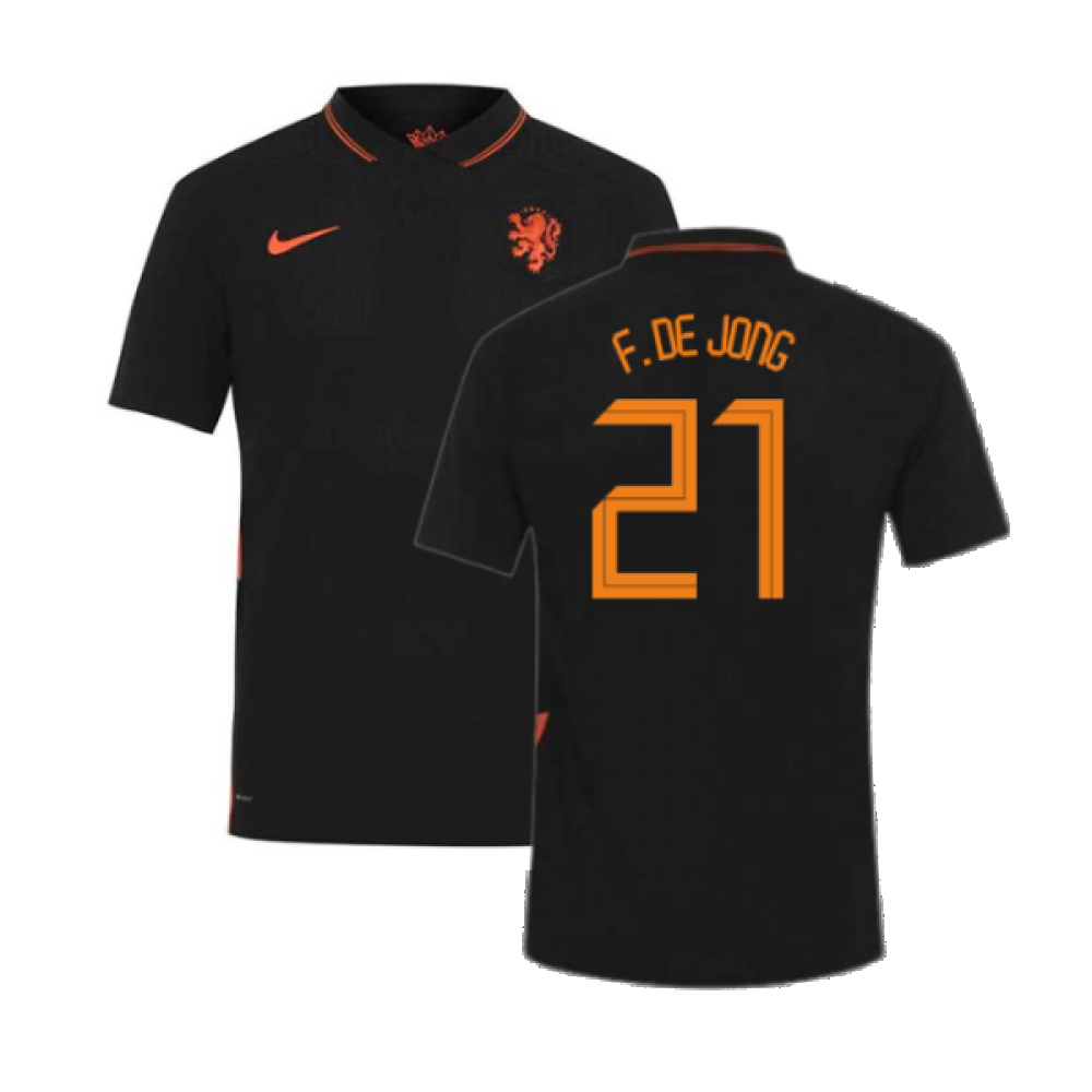 2020-2021 Holland Away Nike Vapor Match Shirt (F. DE JONG 21)