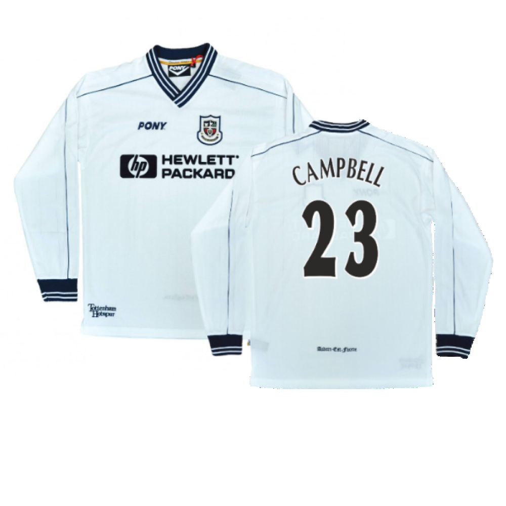 1997-1999 Tottenham Home LS Pony Retro Shirt (Campbell 23)