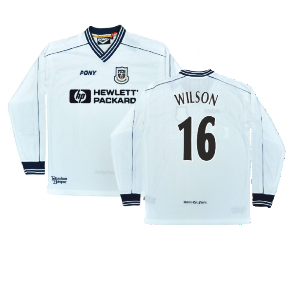 1997-1999 Tottenham Home LS Pony Retro Shirt (Wilson 16)