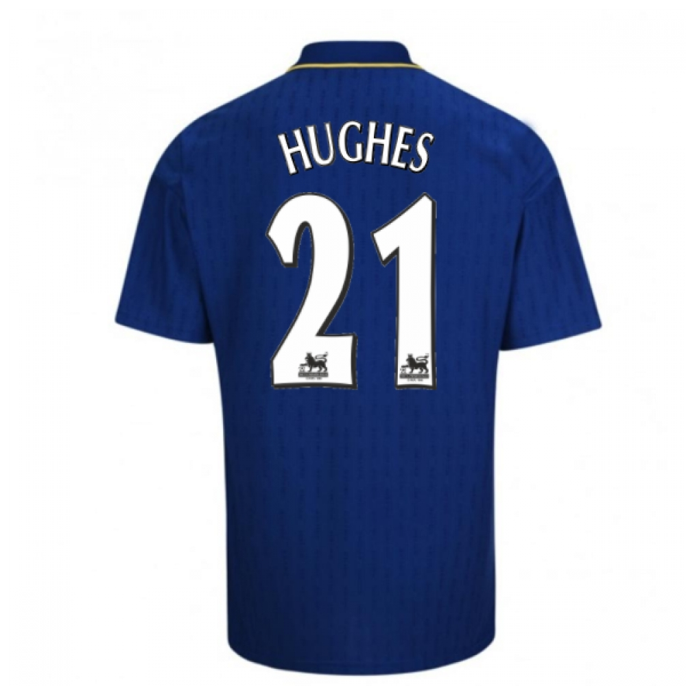 1997-98 Chelsea Fa Cup Final Shirt (Hughes 21)