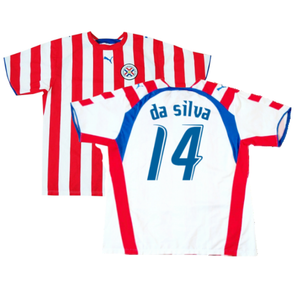 2006-2007 Paraguay Home Shirt (DA SILVA 14)