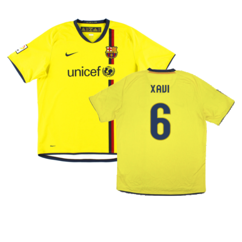 2008-2009 Barcelona Away Shirt (Kids) (Xavi 6)