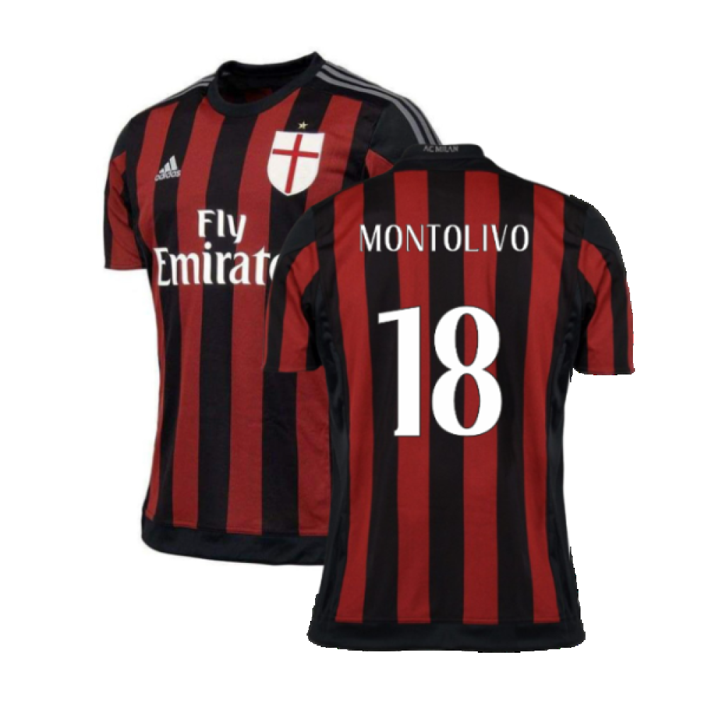 2015-2016 AC Milan Home Shirt (Montolivo 18)