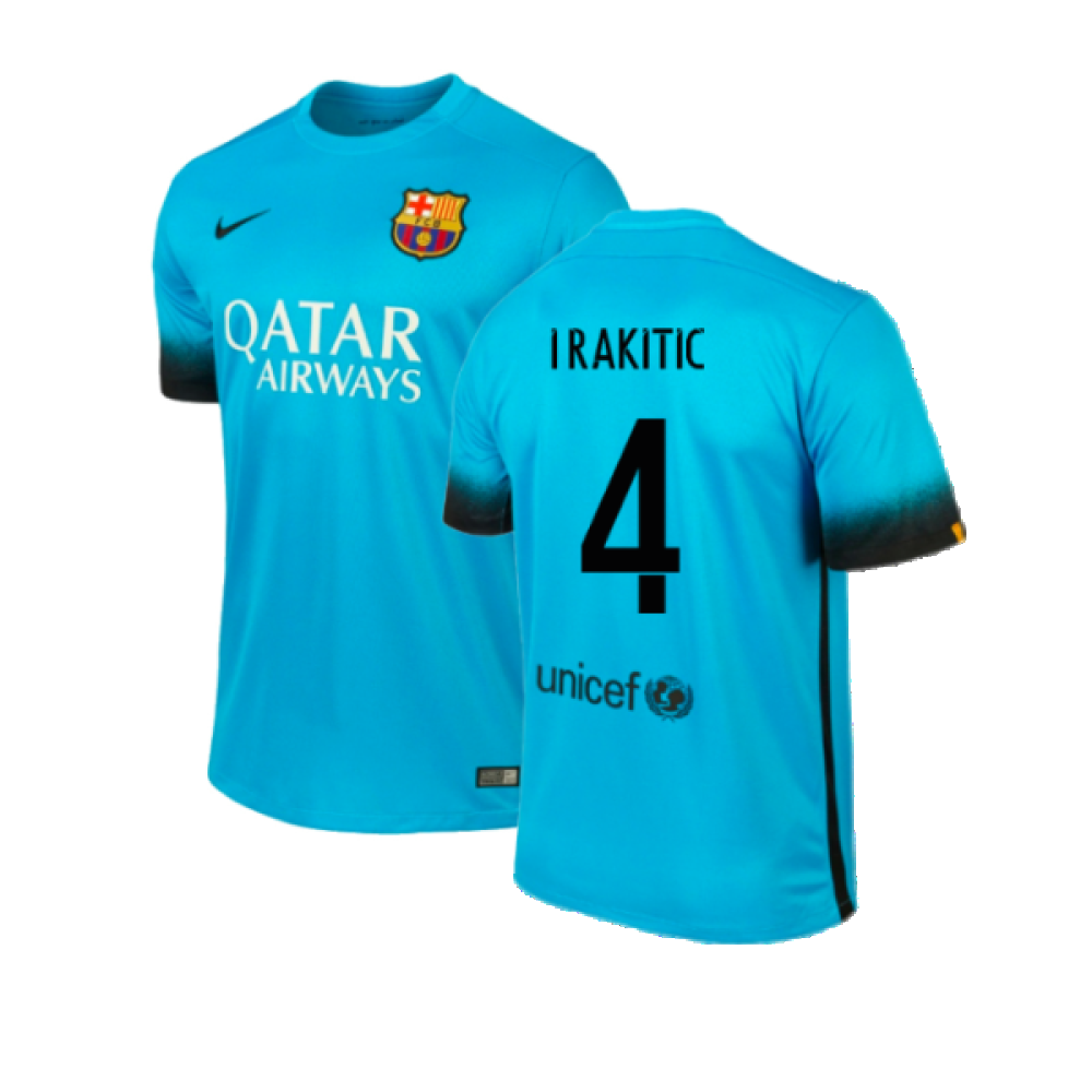 2015-2016 Barcelona Third Shirt (I.Rakitic 4)