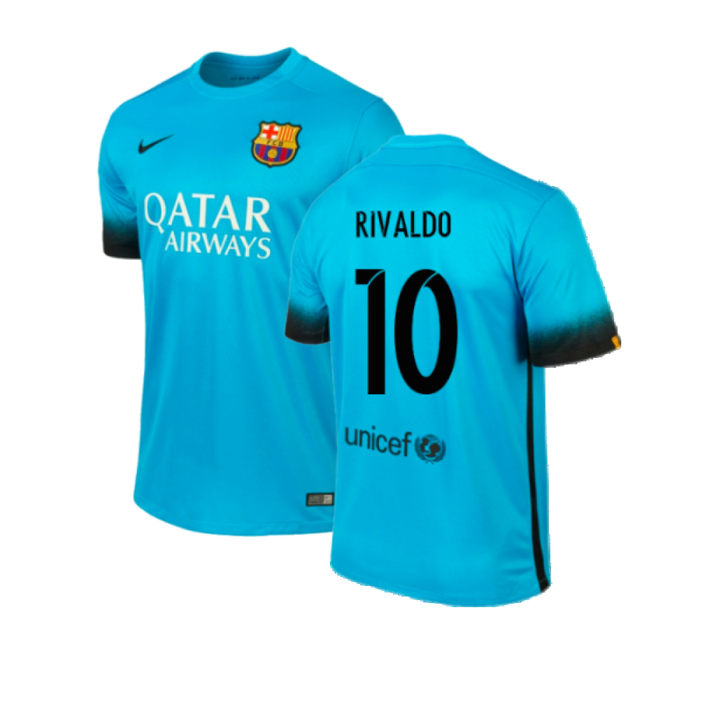 2015-2016 Barcelona Third Shirt (Rivaldo 10)