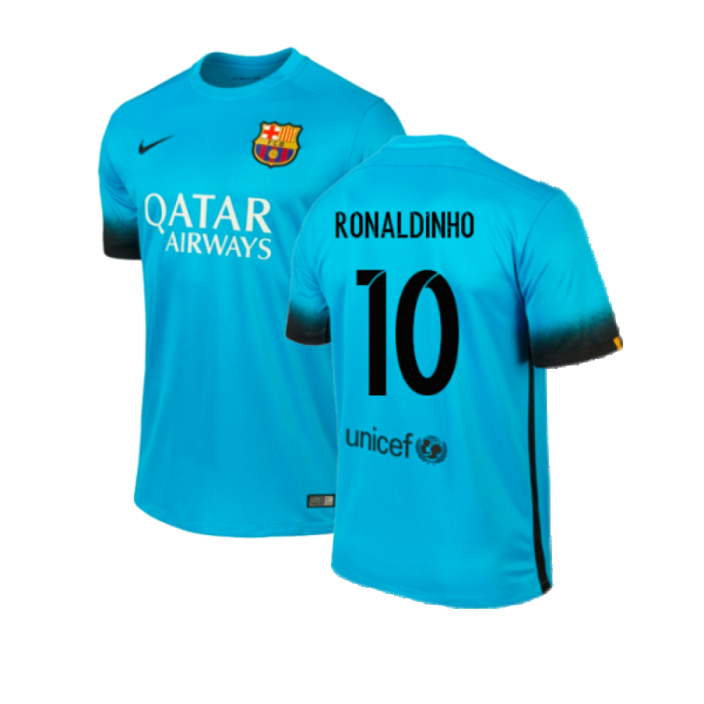 2015-2016 Barcelona Third Shirt (Ronaldinho 10)