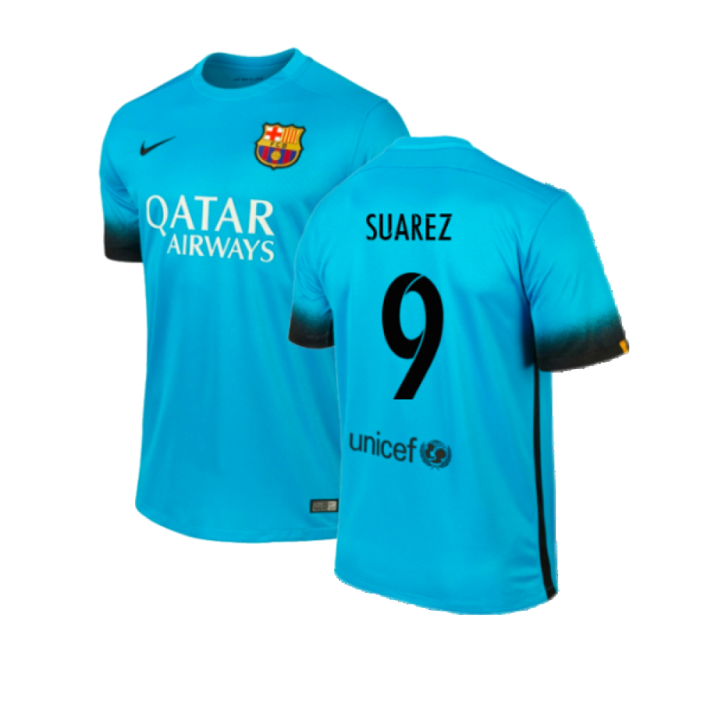 2015-2016 Barcelona Third Shirt (Suarez 9)