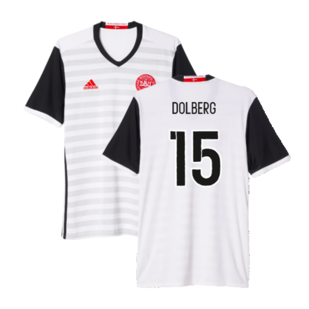 2015-2016 Denmark Away Shirt (Dolberg 15)