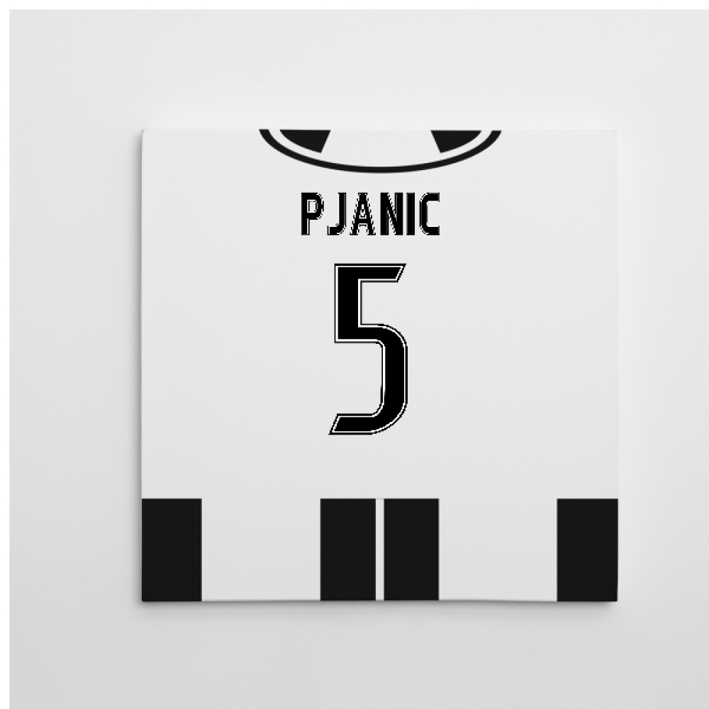 2016-2017 Juventus Canvas Print (Pjanic 5)