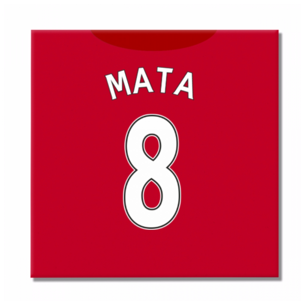 2016-2017 Man United Canvas Print (Mata 8)