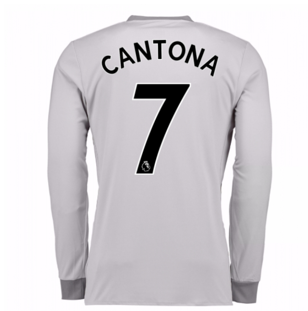 2017-2018 Man United Long Sleeve Third Shirt (Cantona 7)