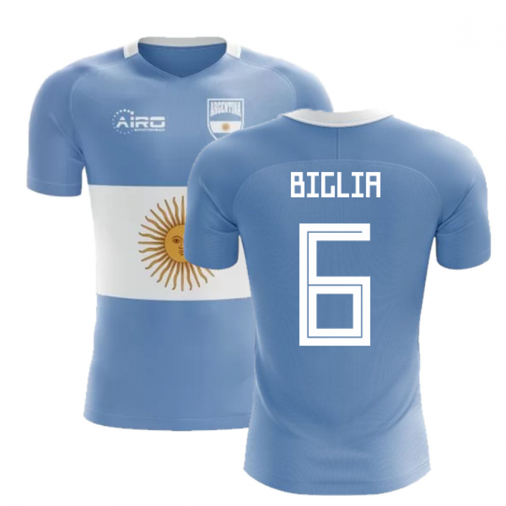 2024-2025 Argentina Flag Concept Football Shirt (Biglia 6)