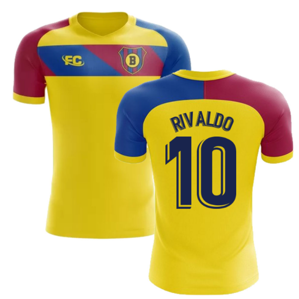 2018-2019 Barcelona Fans Culture Away Concept Shirt (Rivaldo 10) - Kids