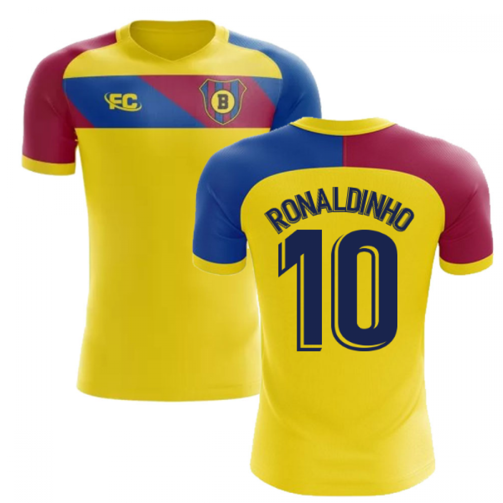 2018-2019 Barcelona Fans Culture Away Concept Shirt (Ronaldinho 10) - Baby