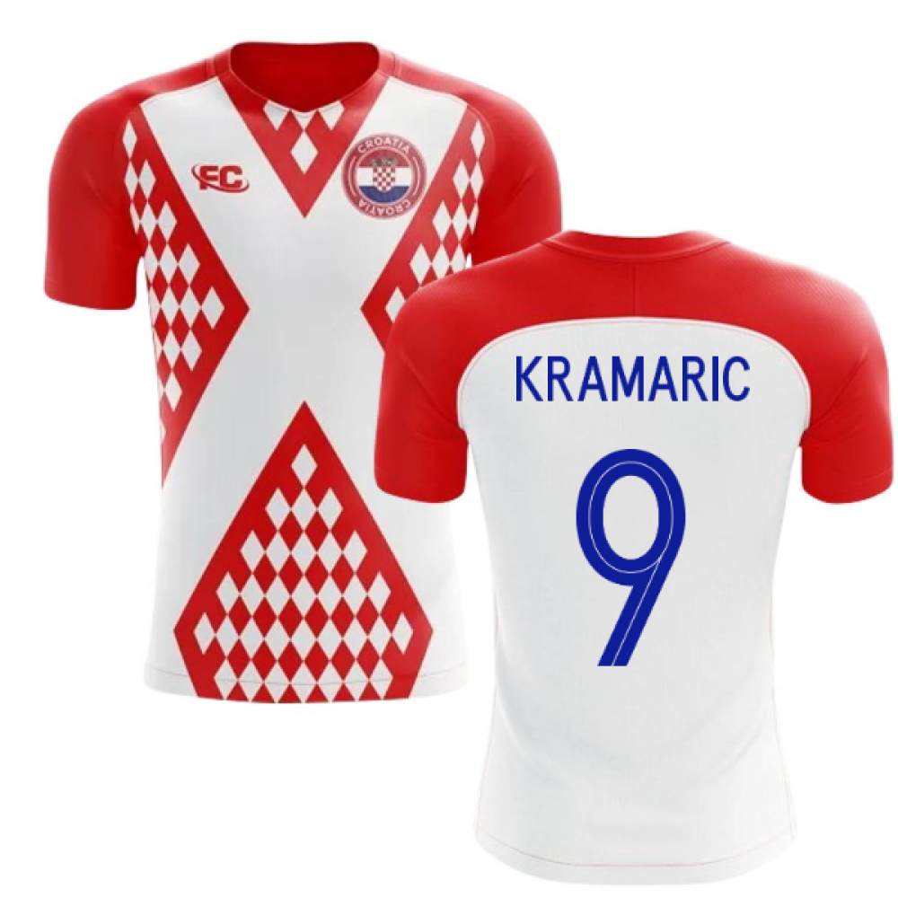 2018-2019 Croatia Fans Culture Home Concept Shirt (Kramaric 9)