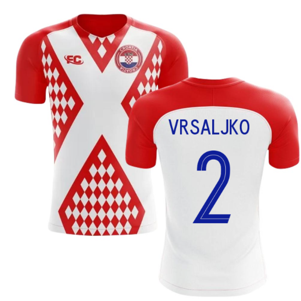 2018-2019 Croatia Fans Culture Home Concept Shirt (Vrsaljko 2) - Baby