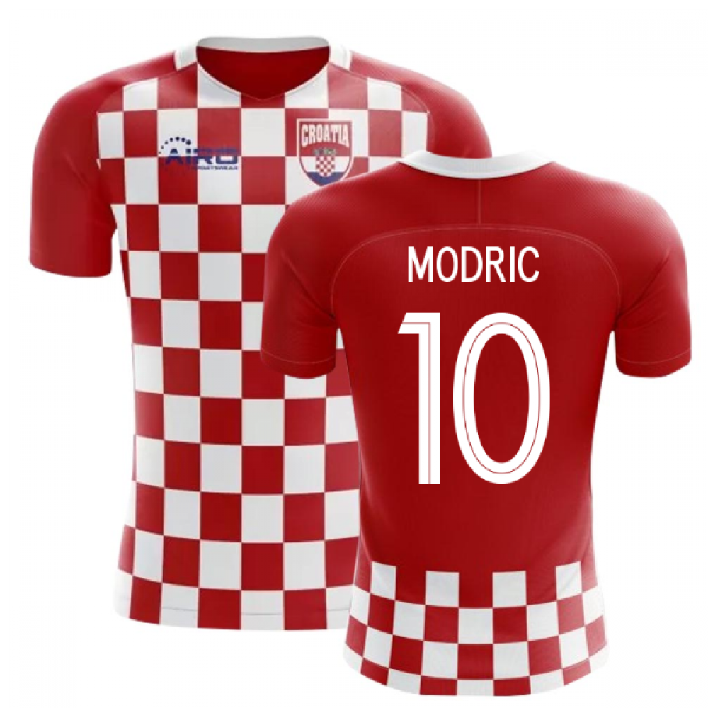 2024-2025 Croatia Flag Concept Football Shirt (Modric 10)