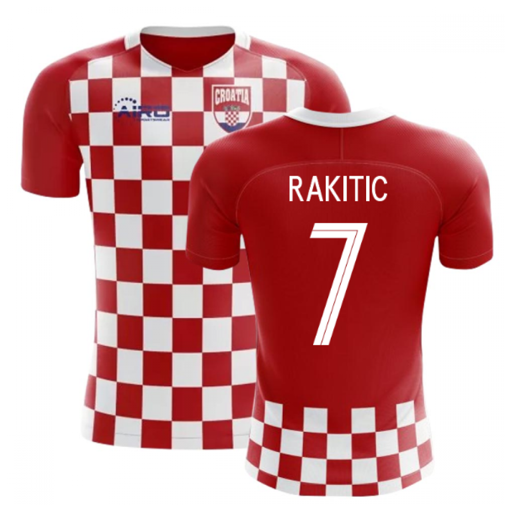 2024-2025 Croatia Flag Concept Football Shirt (Rakitic 7)