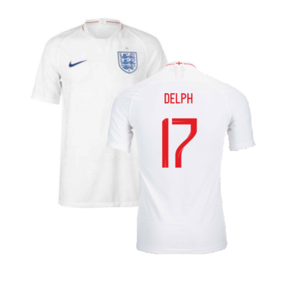 2018-2019 England Authentic Home Shirt (Delph 17)