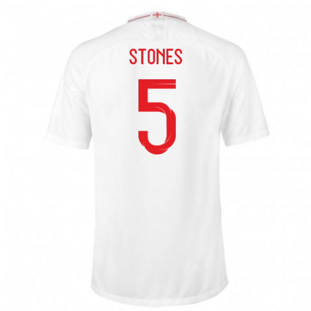 2018-2019 England Home Nike Football Shirt (Stones 5)