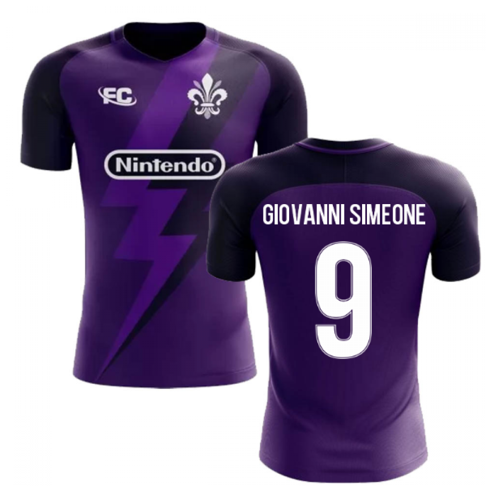 2024-2025 Fiorentina Fans Culture Home Concept Shirt (Giovanni Simeone 9)