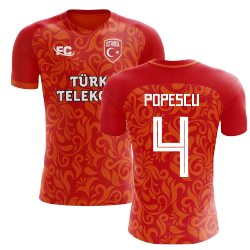 2018-2019 Galatasaray Fans Culture Home Concept Shirt (Popescu 4) - Womens