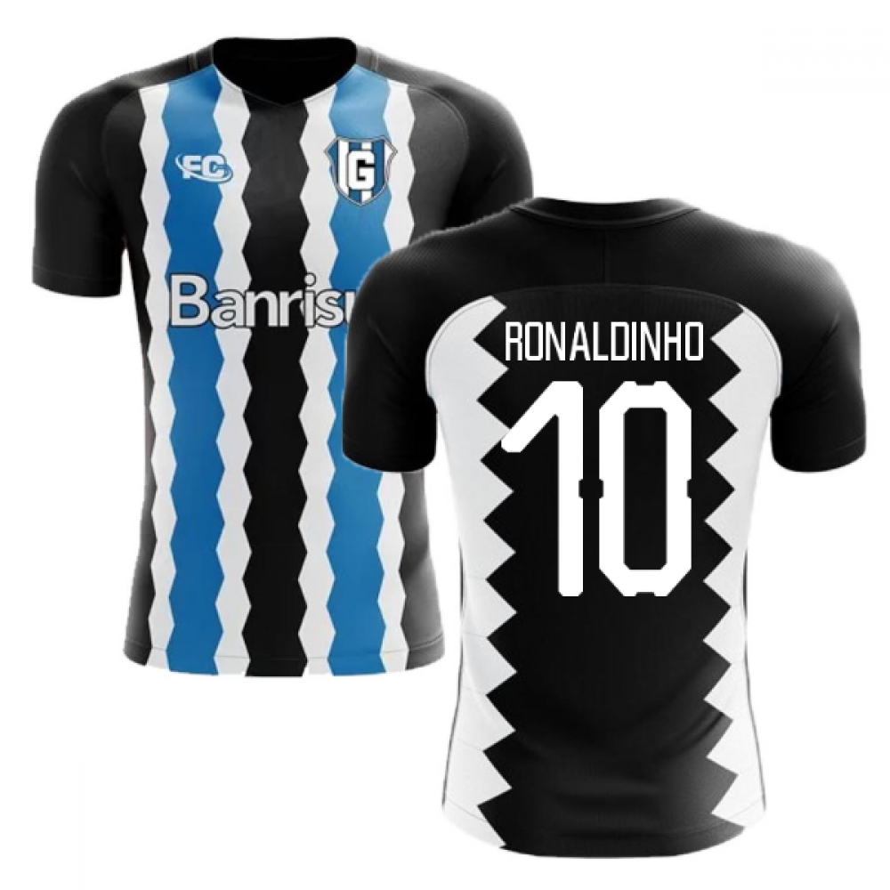 2018-2019 Gremio Fans Culture Home Concept Shirt (Ronaldinho 10) - Baby