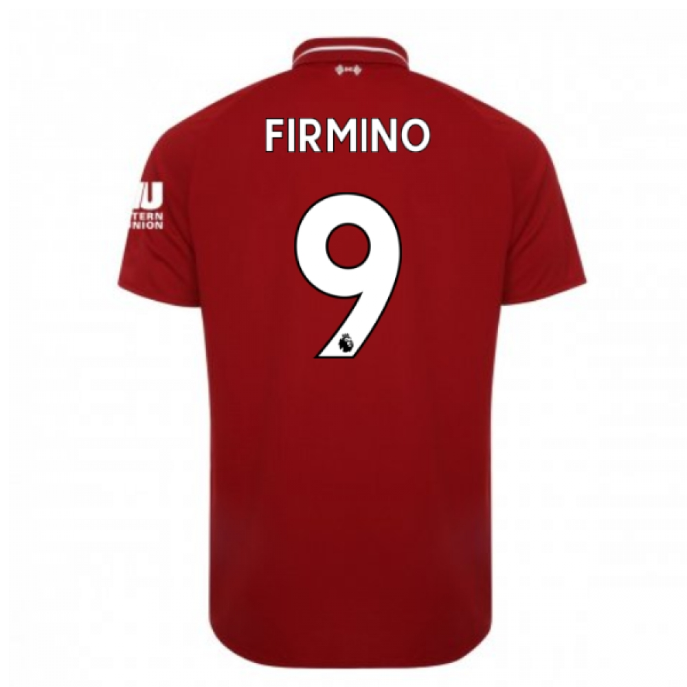 2018-2019 Liverpool Home Football Shirt (Firmino 9)