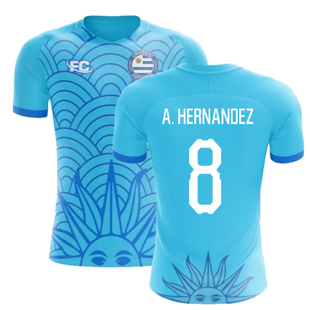 2018-2019 Uruguay Fans Culture Concept Home Shirt (A. Hernandez 8)