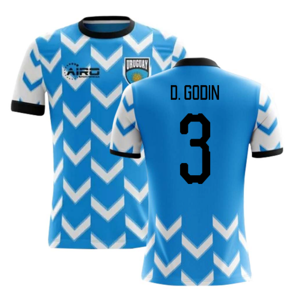 2025-2026 Uruguay Home Concept Football Shirt (D. Godin 3)