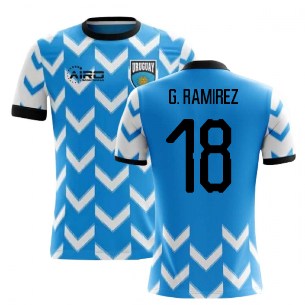 2024-2025 Uruguay Home Concept Football Shirt (G. Ramirez 18)