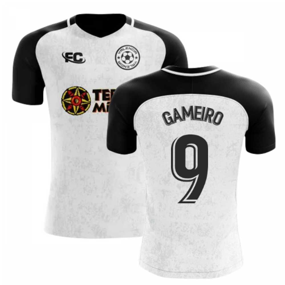 2018-2019 Valencia Fans Culture Home Concept Shirt (Gameiro 9) - Little Boys