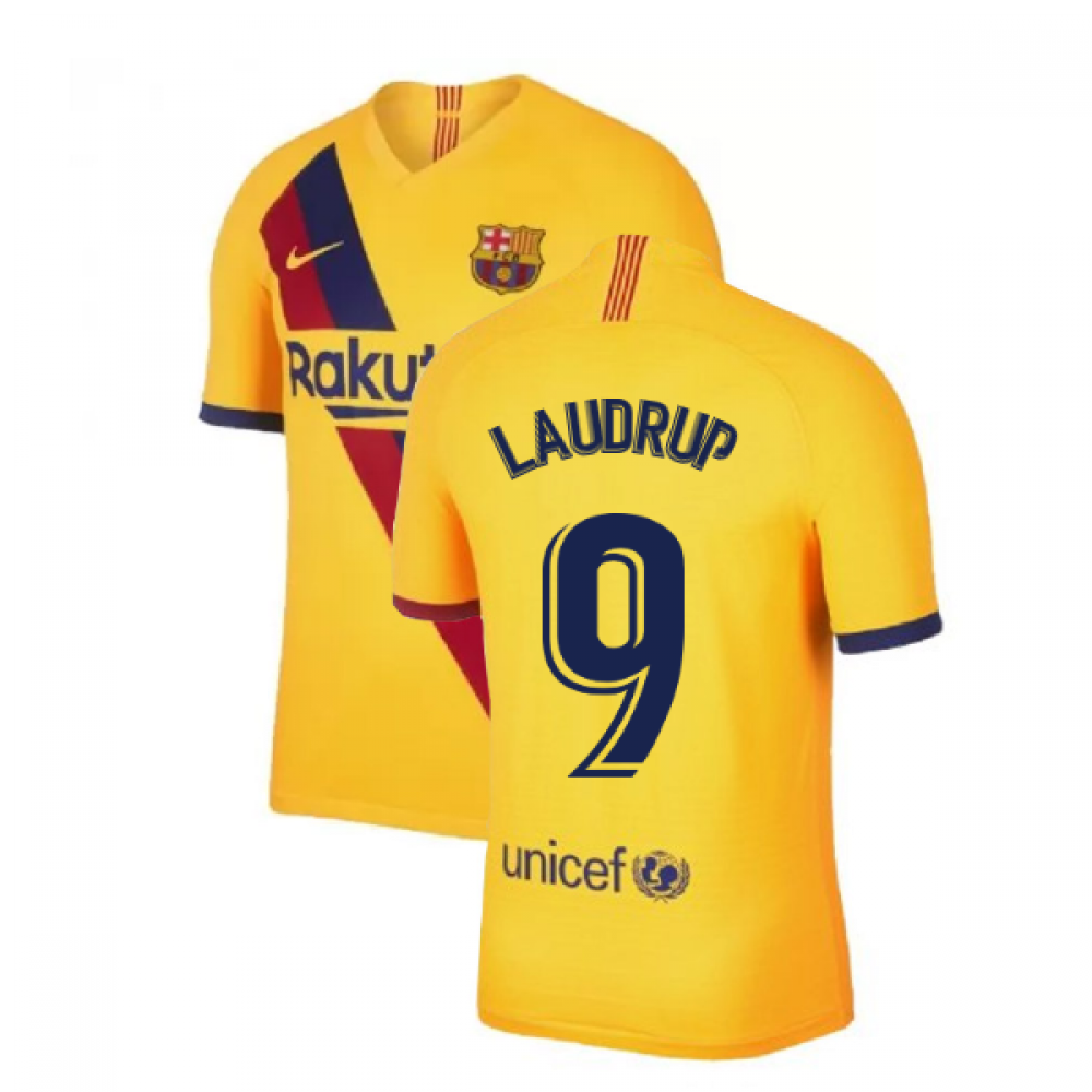 2019-2020 Barcelona Away Nike Football Shirt (LAUDRUP 9)