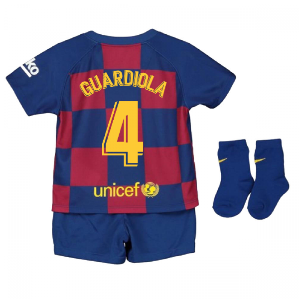 2019-2020 Barcelona Home Nike Baby Kit (GUARDIOLA 4)