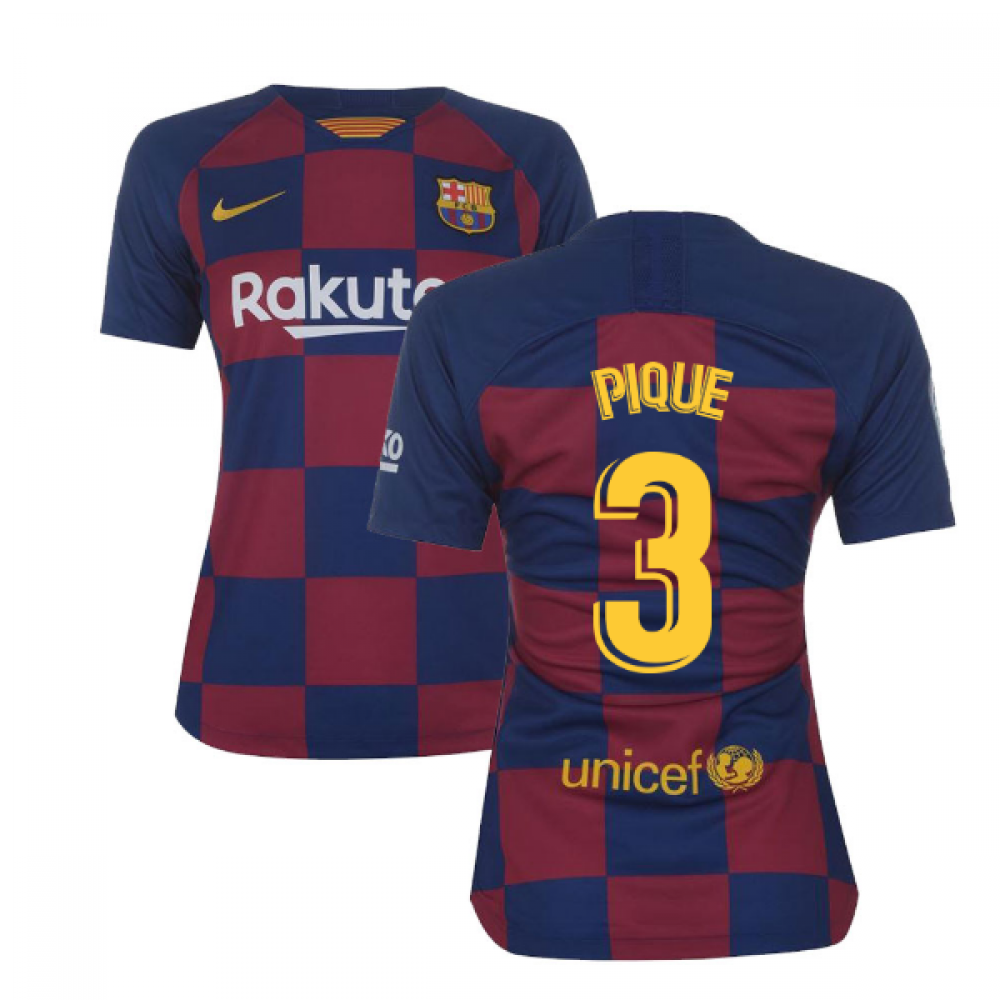 2019-2020 Barcelona Home Nike Ladies Shirt (PIQUE 3)